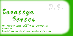 dorottya vertes business card